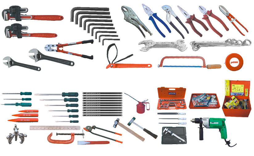 mechanical hand tools list with picture